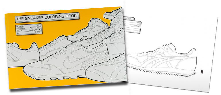 the sneakers coloring book