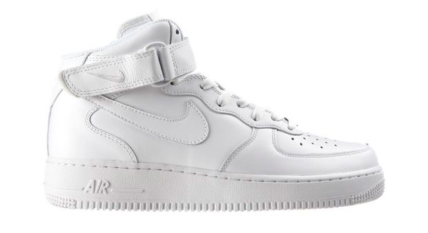 Hvide Nike Air Force 1 Mid