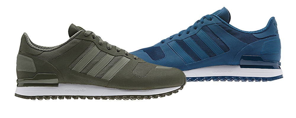 Blå og Grønne Adidas ZX 700 til Mænd Cool Sneakers