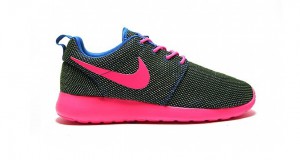Sort Pink og Blå Nike Roshe Run