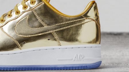 nike air force 1 metal logo