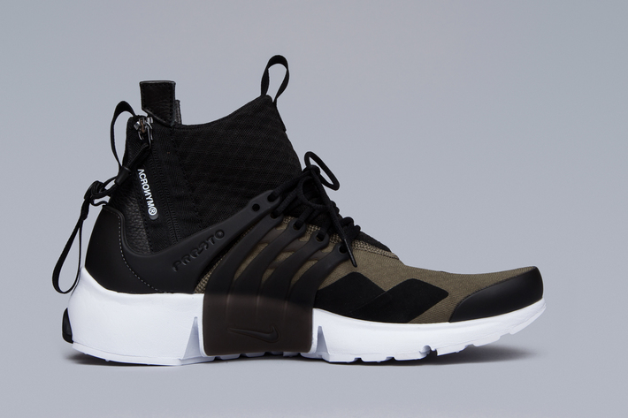 Acronym x NikeLab Air Presto Mid Olive