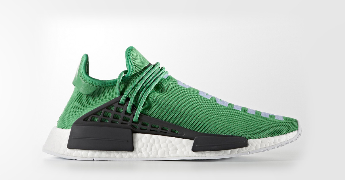 Ferie Fritagelse Bitterhed Pharrell x Adidas NMD Human Race Green - Cool Sneakers