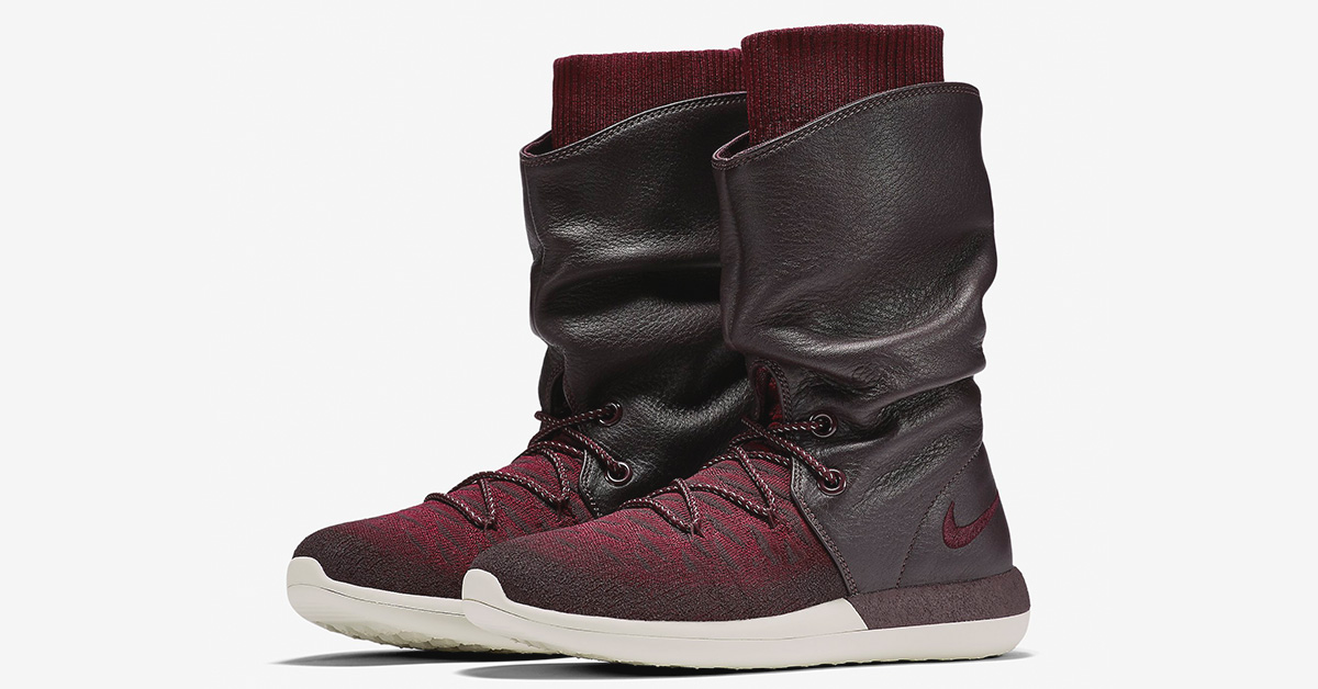 nike roshe burgundy
