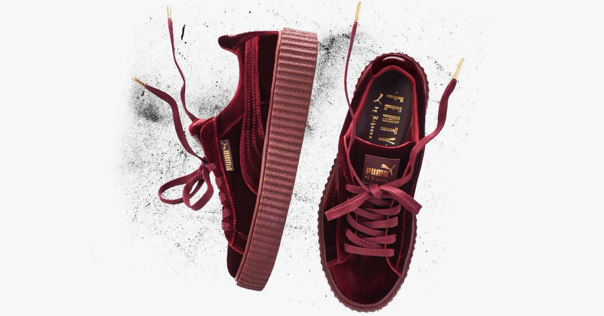 Tarmfunktion brochure Lager Rihanna x Puma Creeper Red Velvet - Cool Sneakers