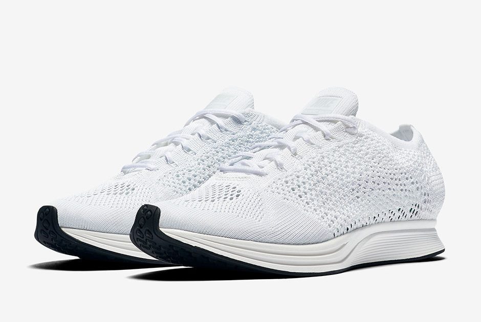 pistol Indstilling Grøn baggrund Nike Flyknit Racer White Sail - Cool Sneakers