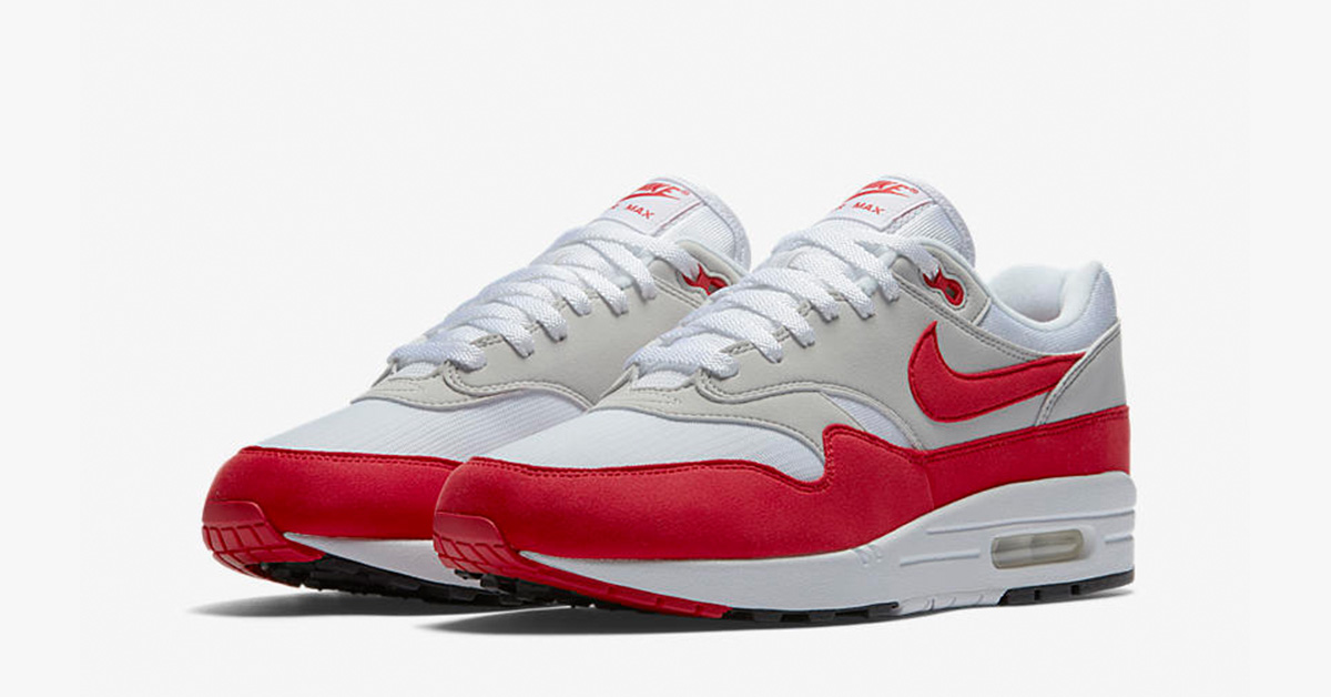 nike air max 1 black red white