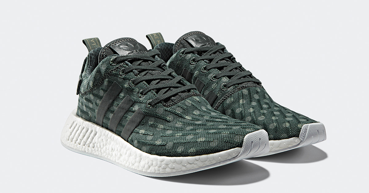 Womens Adidas NMD R2 Green Dots - Cool Sneakers