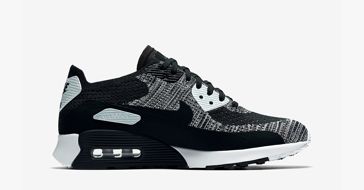 Womens Nike Air Max 90 Ultra Flyknit Oreo - Cool Sneakers