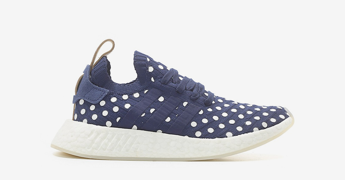 Womens Adidas R2 Collegiate Navy Dots -