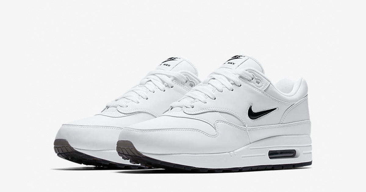 Nike Air Max Jewel Swoosh White Black - Cool Sneakers