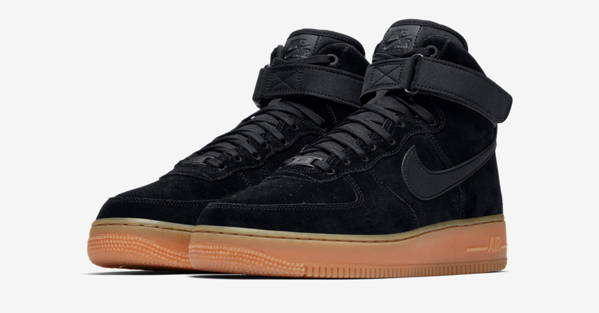 Nike Air 1 Suede Black Gum -