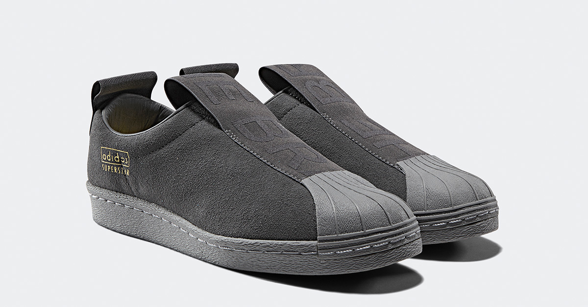 Womens Adidas Superstar BW Slip-On Grey