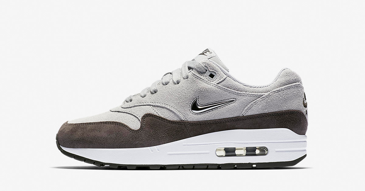Womens Nike Air Max 1 Premium Jewel Wolf Grey AA0512-002