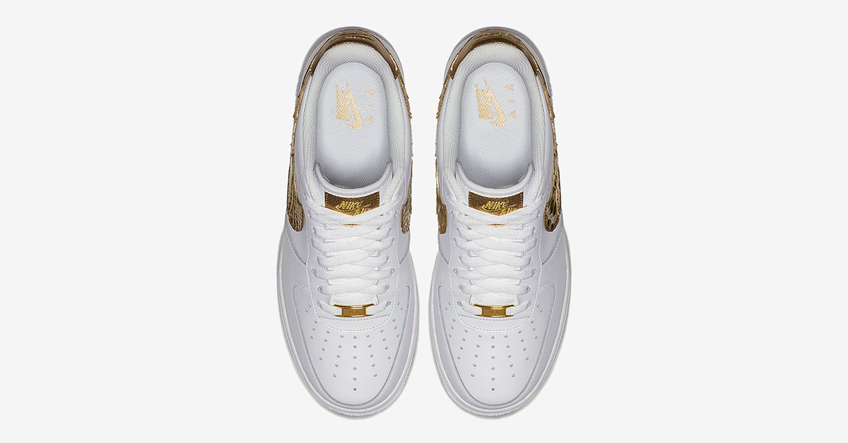 tandlæge Tilmeld Bliver til CR7 x Nike Air Force 1 Low Golden Patchwork - Cool Sneakers