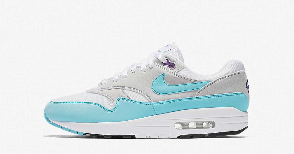 Nike Air Max 1 Anniversary White Aqua 908375-105