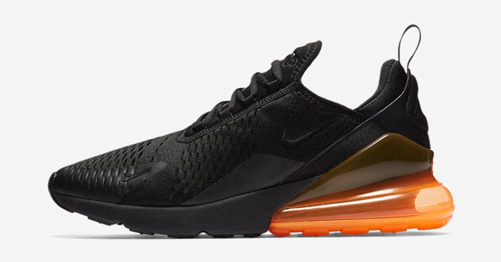 airmax 270 orange and black