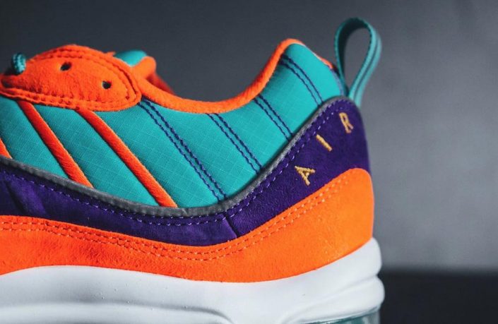 air max 98 orange purple turquoise
