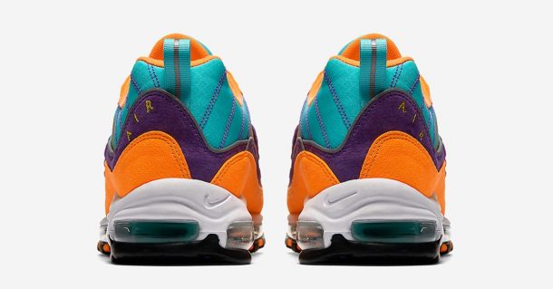 air max 98 orange purple turquoise