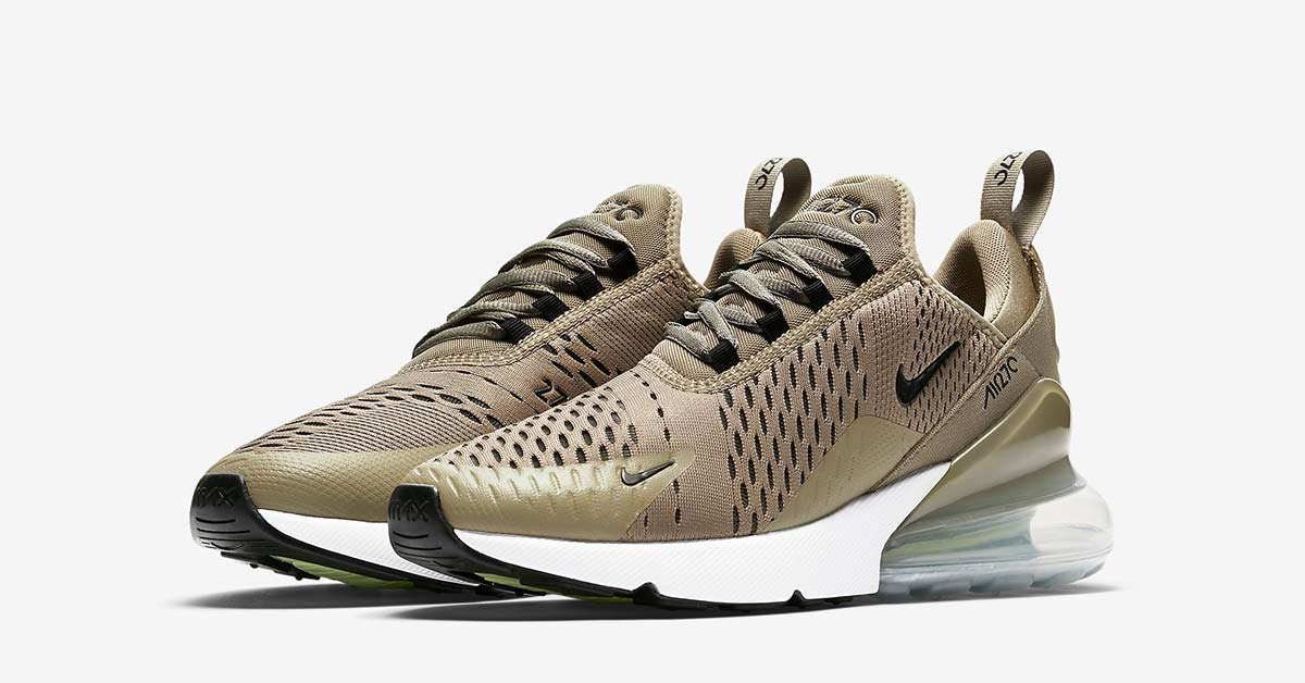 Womens Nike Air Max 270 Olive Cool Sneakers