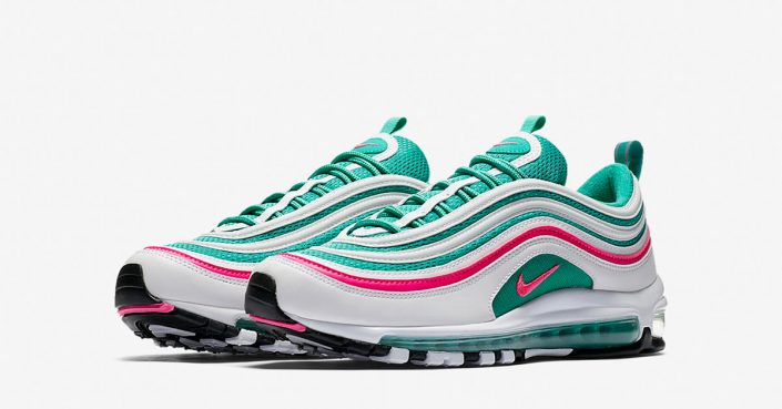 nike air max 97 pink white yellow green candy