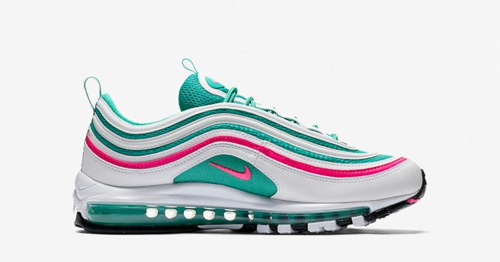 nike air max 97 pink white yellow green candy