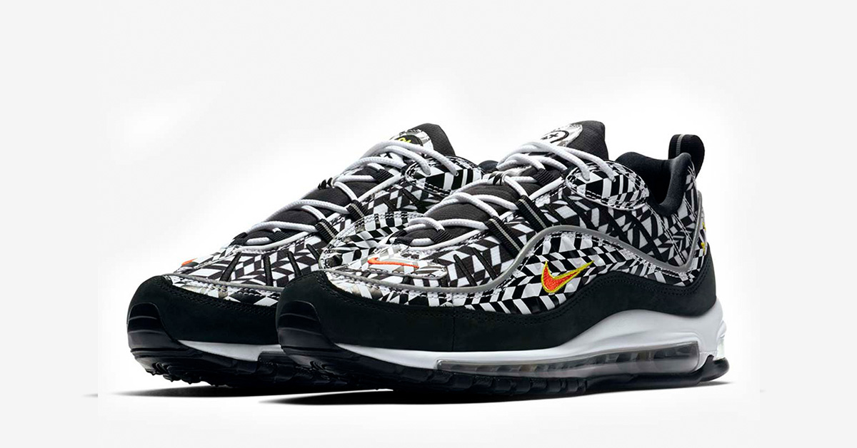air max 98s black and white