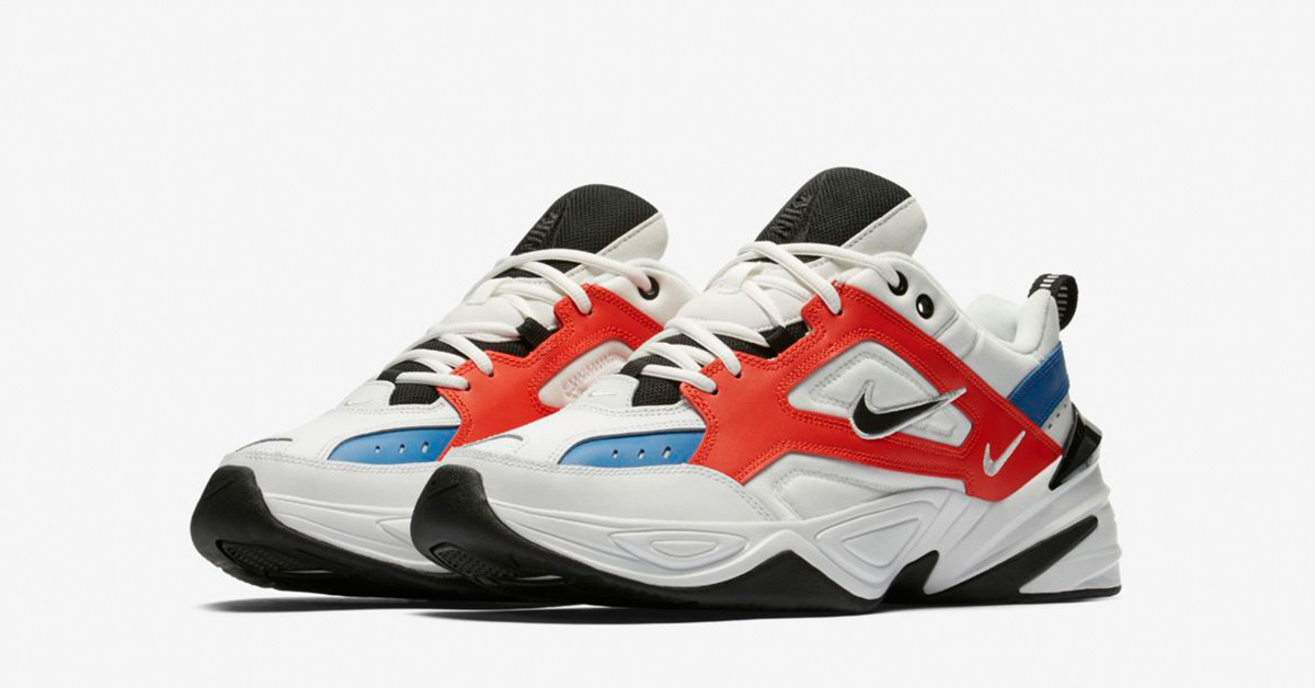 M2K Tekno Summit White Team Orange - Cool Sneakers