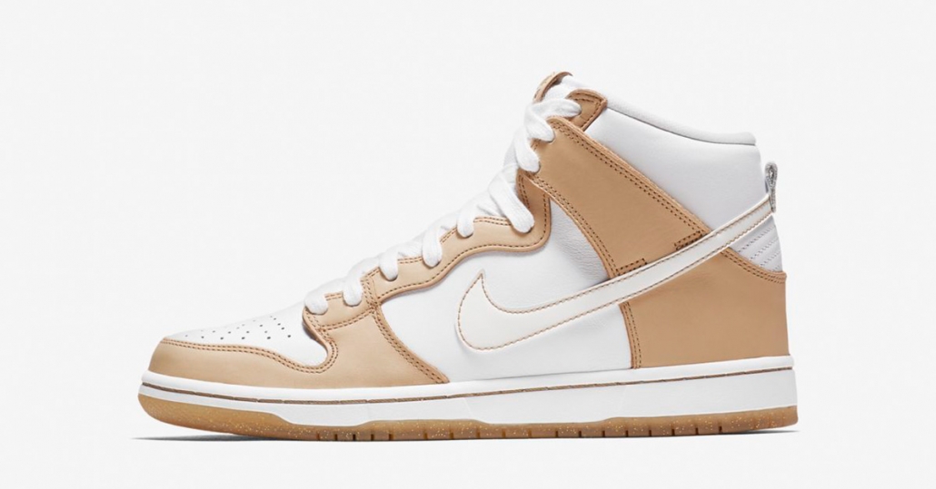 white and tan nike dunks