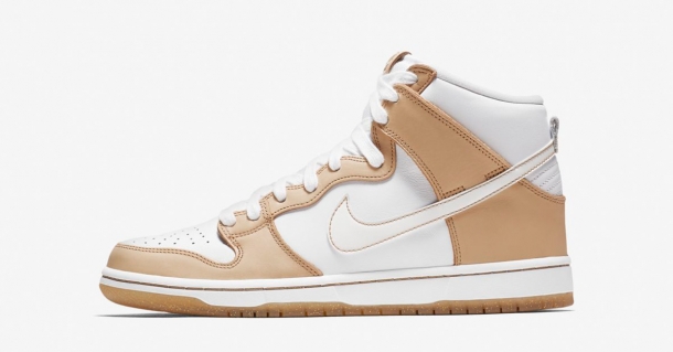 tan and white nike