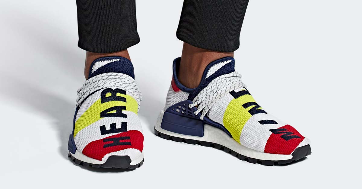 Bliv ophidset Lake Taupo fra nu af Pharrell Williams BBC x Adidas NMD Hu - Cool Sneakers