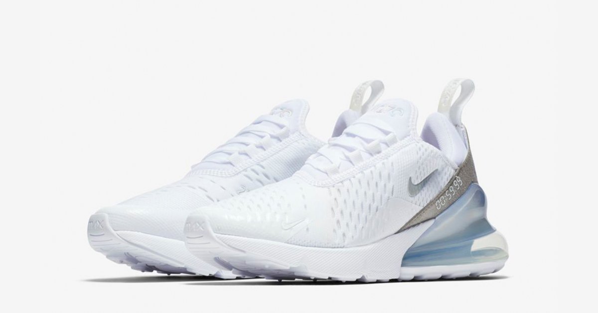 mandig Integrere Indirekte Nike Air Max 270 Hvid Sølv til kvinder - Cool Sneakers