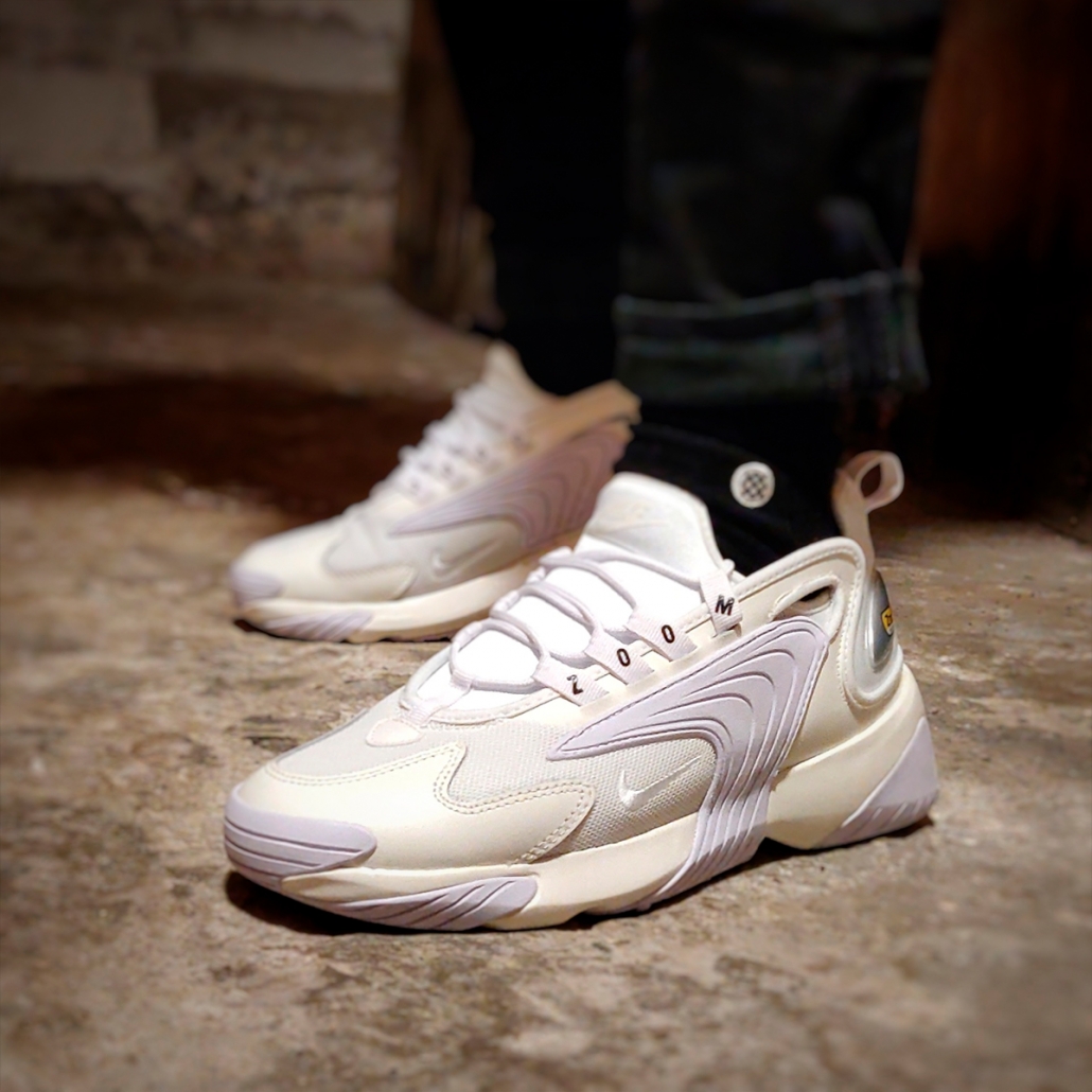 nike zoom 2k white on feet