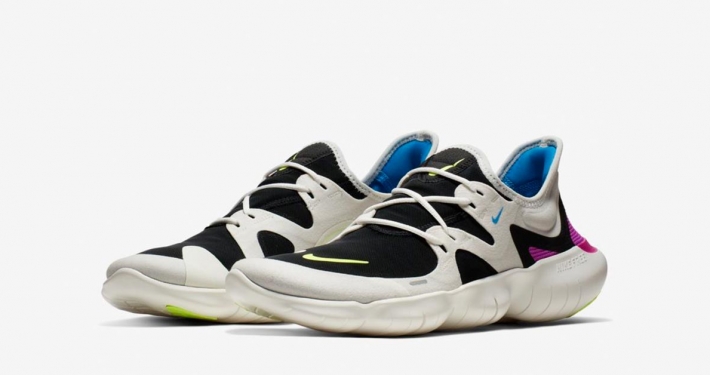 Nike Free Run 5.0 Sort Hvid AQ1316-100