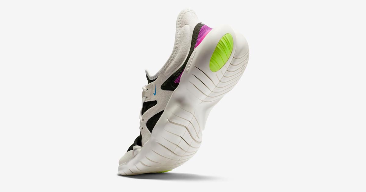 Nike Free Run 5.0 Sort Hvid AQ1316-100