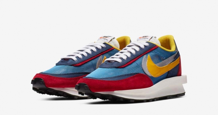 Sacai x Nike LDV Waffle Daybreak Blå Rød BV0073-400