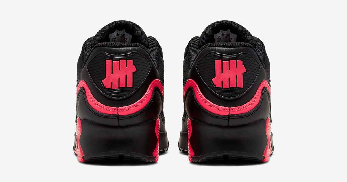 Undefeated x Nike Air Max 90 Sort Rød CJ7197-003