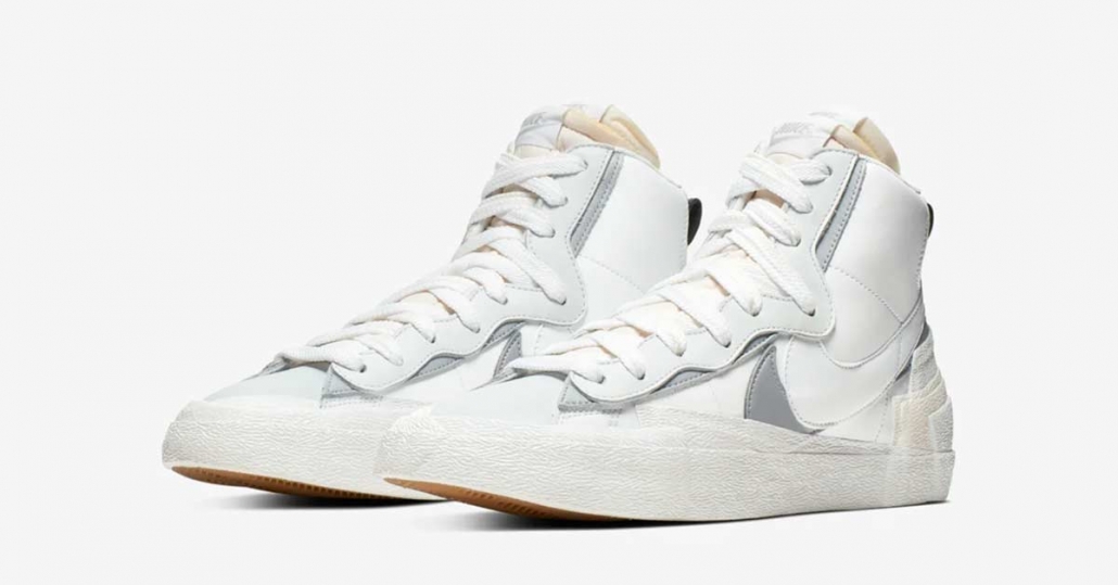 Sacai x Nike Blazer Mid White Wolf Grey BV0072-100