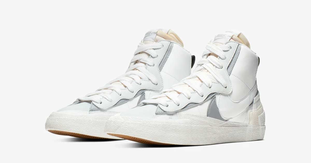 Sacai x Nike Blazer Mid White Wolf Grey BV0072-100