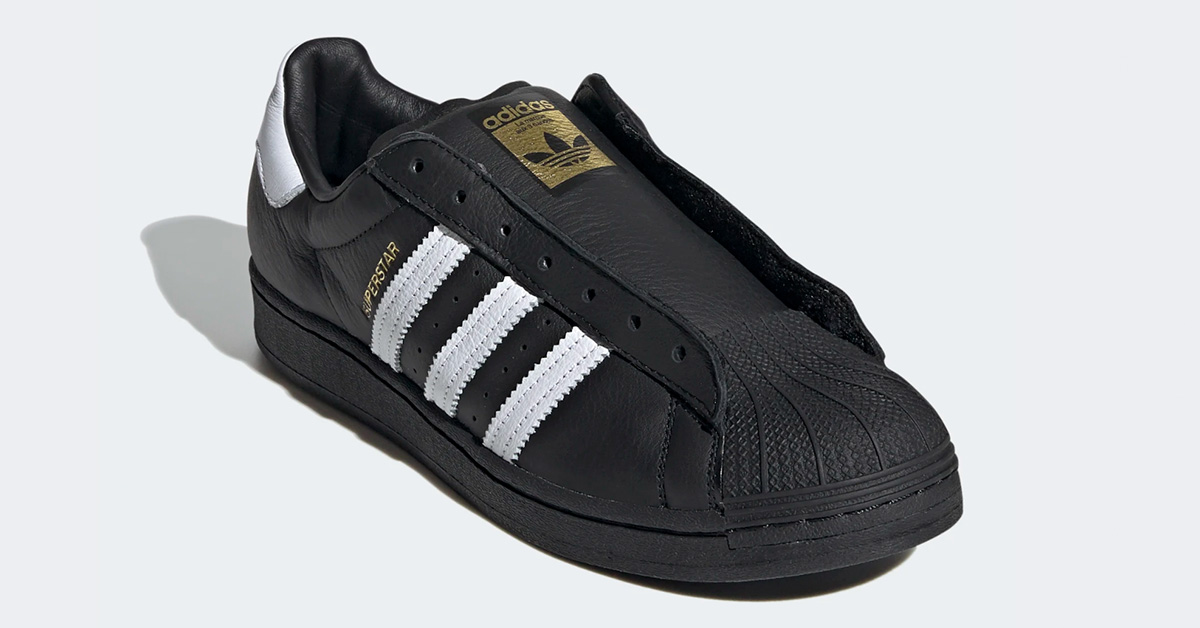 Adidas Superstar Laceless Sort Hvid FV3018