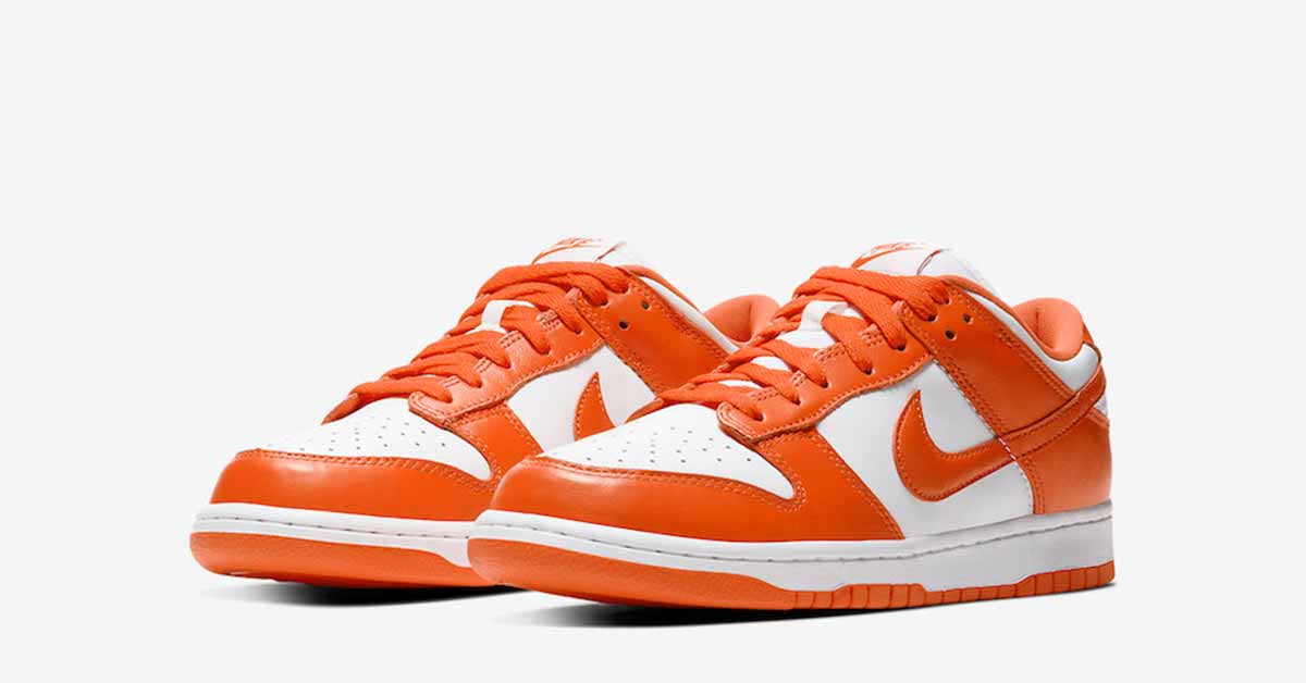 Nike Dunk Low Orange Hvid - Cool Sneakers