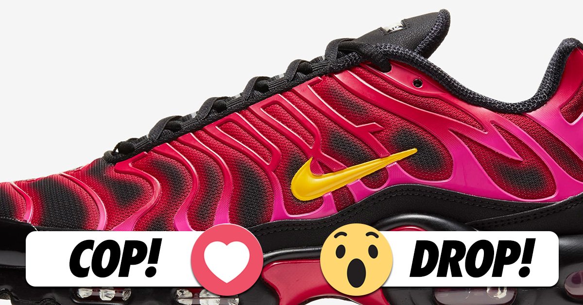 air max plus x supreme fire pink