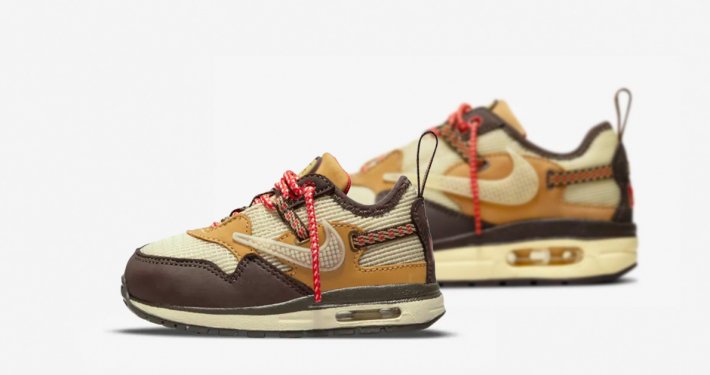 Travis Scott x Nike Air Max 1 Brun til Børn
