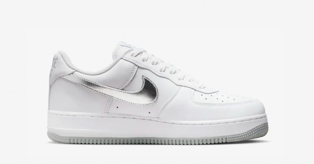 Nike Air Force 1 Low Hvid Solv Cool Sneakers