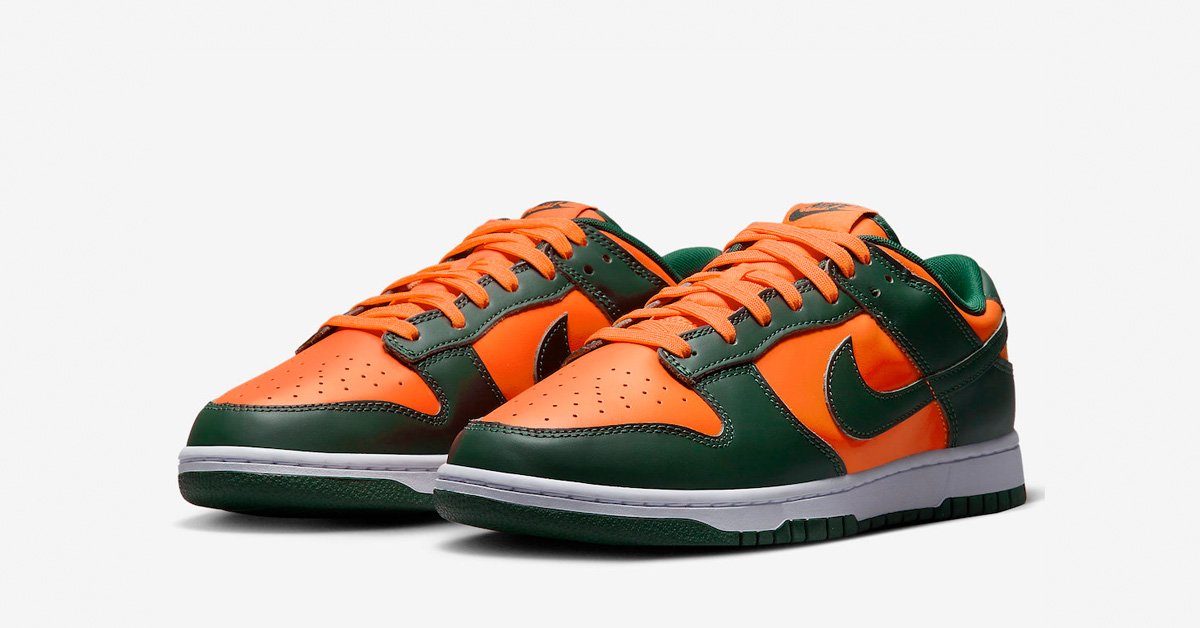 Nike Dunk Low Miami Hurricanes DD1391-300
