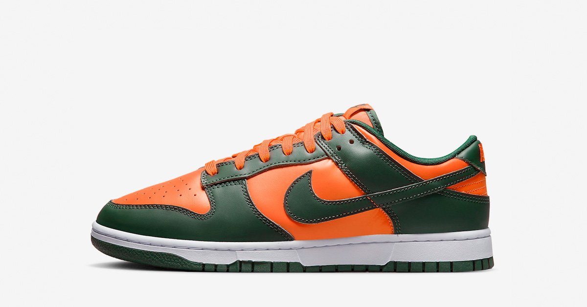 Nike Dunk Low Miami Hurricanes DD1391-300
