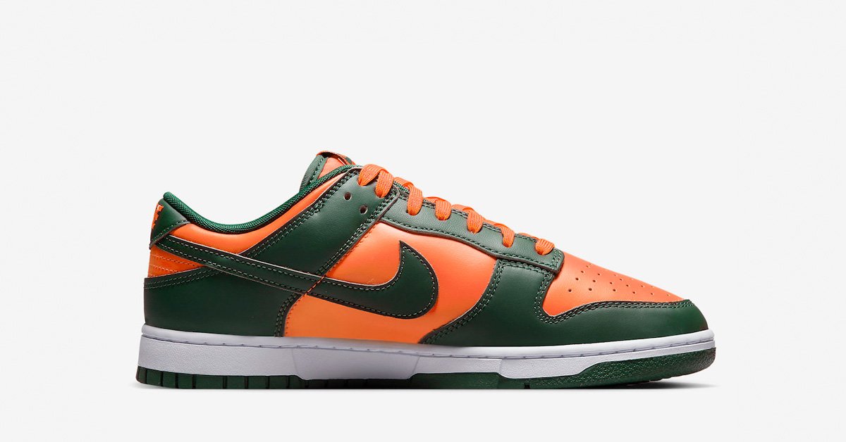 Nike Dunk Low Miami Hurricanes DD1391-300