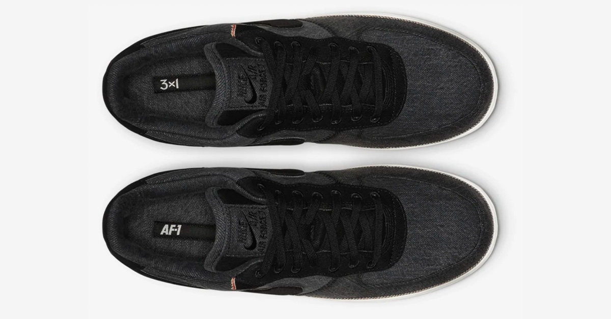 nike air force 1 low 3x1 denim black