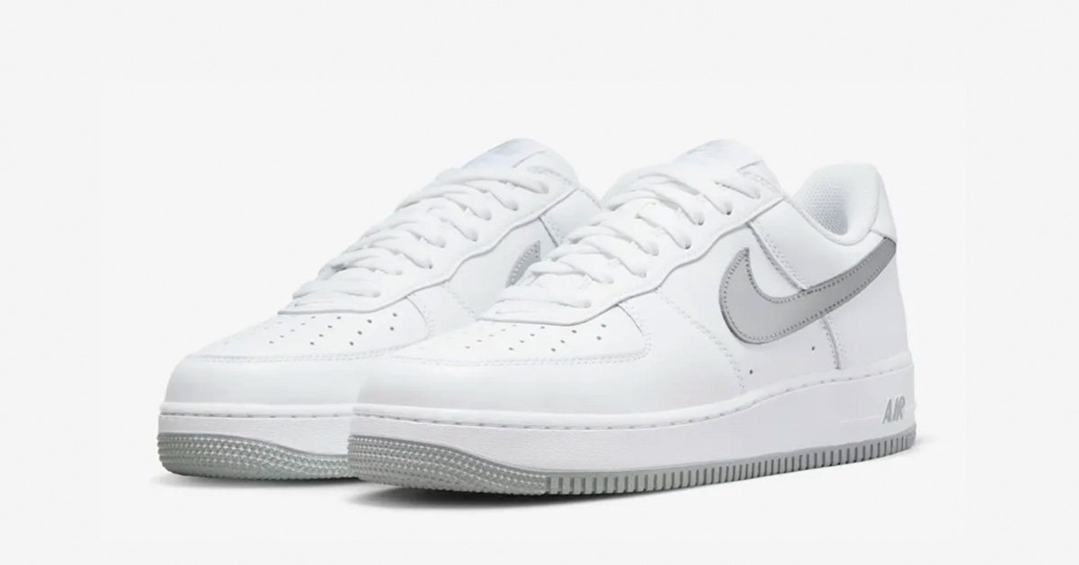 Air Force 1 Low Hvid Sølv - Cool Sneakers