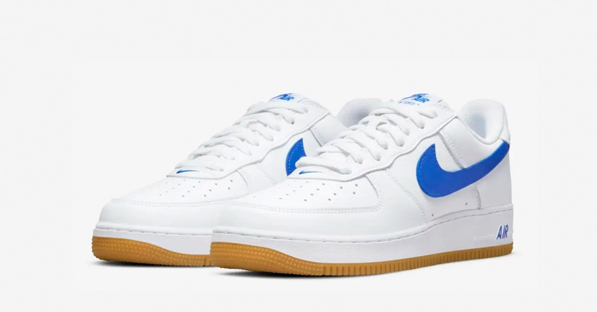 Nike Air Force 1 Low Retro Hvid Blå DJ3911-101